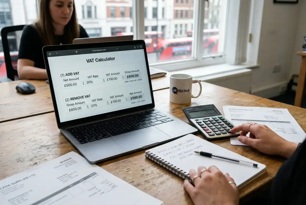Business VAT calculation formulas for adding and removing VAT