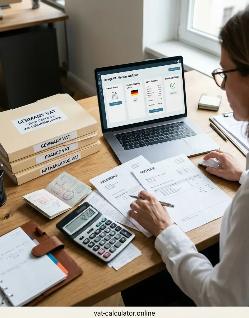 Cross-border VAT reclaim process with invoices and tax documents
