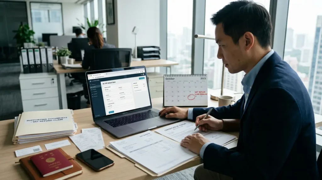 Non-UK business UK VAT refund claim documents and deadline