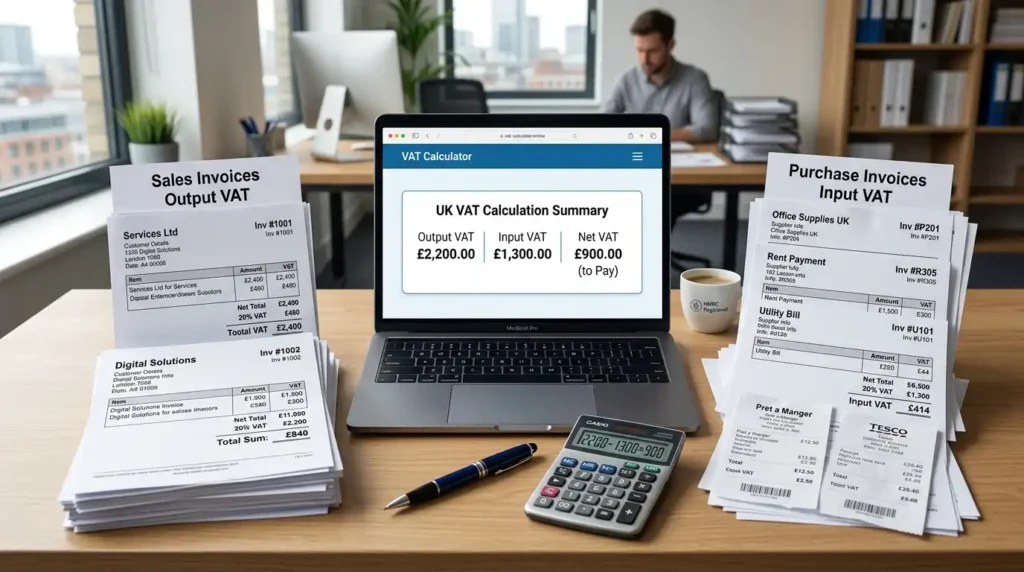 Output VAT and input VAT comparison for UK businesses
