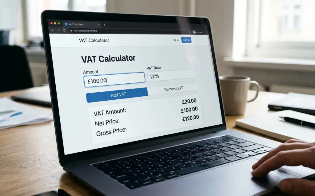 VAT calculator for adding and removing VAT