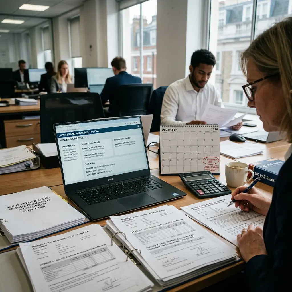 UK VAT refund rules for non-UK businesses in a VAT group